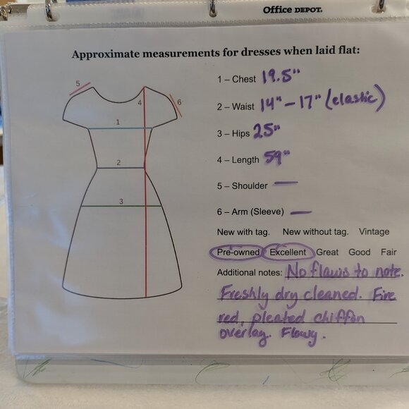 XSCAPE by Joanna Chen Chiffon Accordion Blouson Dress 14 Red Pleated Gold Collar - Picture 13 of 13